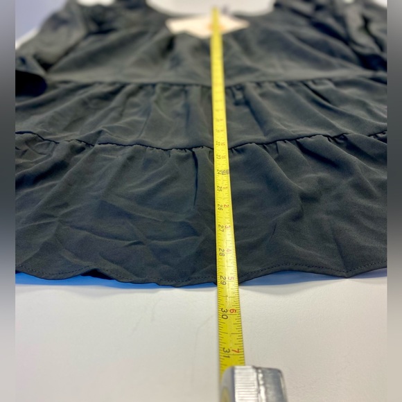 Dokotoo NWT Off The Shoulder V Neck Long Sleeve Ruffle Flowy Mini Dress XL - Picture 5 of 7